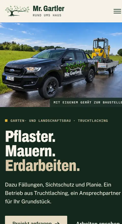 mrgartler.de auf dem Smartphone