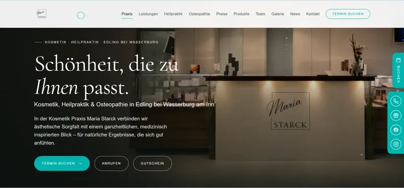Website Kosmetikpraxis Maria Starck