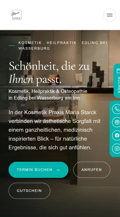 kosmetikpraxis-starck.de auf dem Smartphone